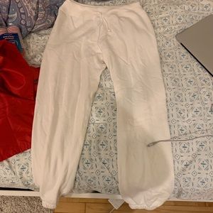 White brandy Melville sweatpants